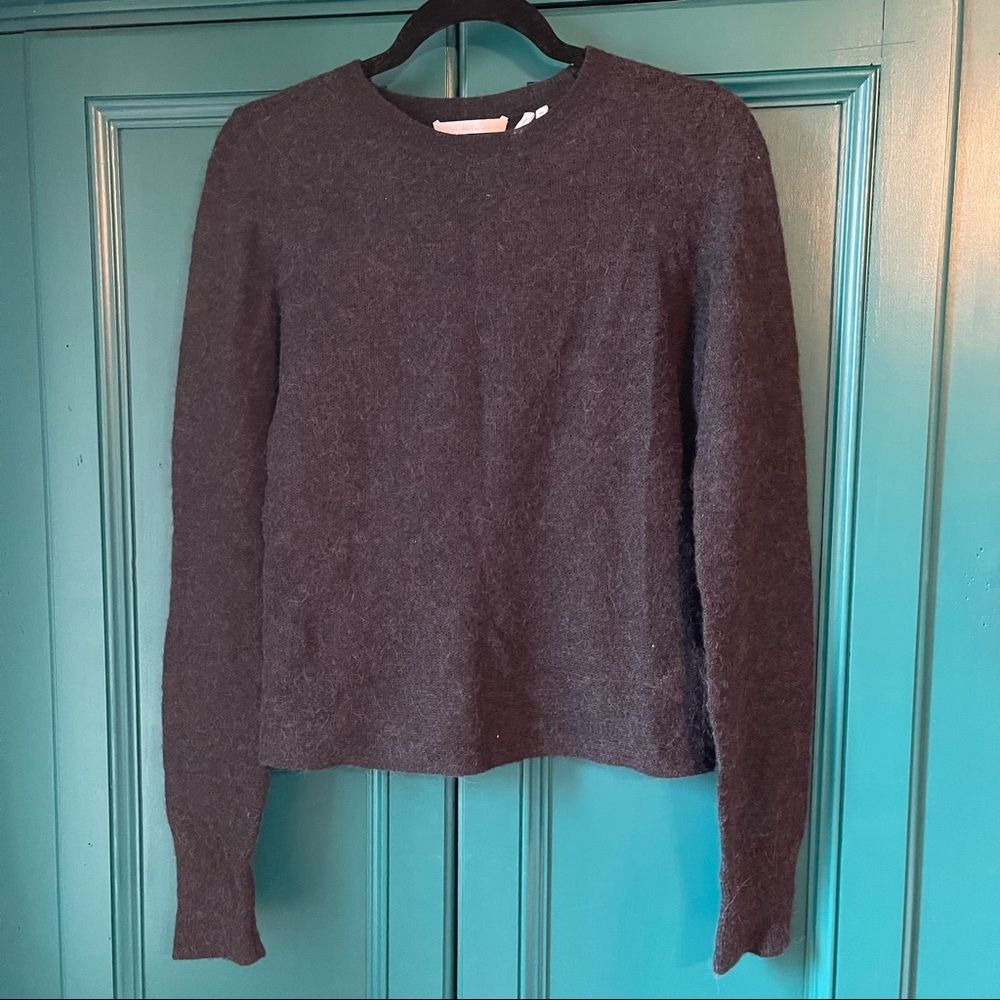 Helmut Lang Wool Sweater alpaca blend fuzzy sweater sz XS